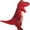 Red, variant on Inflatable dinosaur costume, men's/women's Halloween costume suitable for adults' funny inflatable party decoration costume (4.9-6.2 feet)