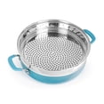 thumbnail image 3 of Granite Stone Everyday Pan with Steamer, Aluminum, Non-stick, 5.5 Quart, Turquoise, 3 of 6