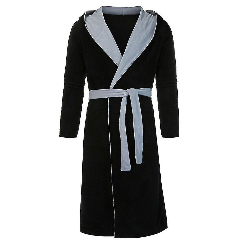 Robe de Chambre Chaude d Hiver a Manches Longues pour Hommes