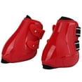thumbnail image 4 of Botas de protección para patas de caballo con obstáculos rojos, mallas para caballos, botas para tendón trasero de neopreno elástico de carcasa dura de PU, 4 of 8