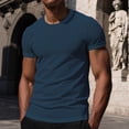 thumbnail image 2 of Byworldtasic Mens Short Sleeve T Shirt Summer Muscle Slim Fitted Crewneck Longline Tees Shirts Gym Workout Shirts, 2 of 7