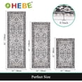 thumbnail image 2 of Boho Kitchen Rug Sets 3 Piece with Runner Non Slip Kitchen Rugs and Mats Washable Kitchen Mats for Floor Thick Kitchen Floor Mat Carpet Runner Rugs for Hallway Laundry Holiday Decor, 2 of 5