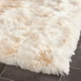 thumbnail image 2 of Safavieh Paris Shag Collection SG511 Handmade Silken Glam 2.5-inch Thick Area Rug, 8'6" x 12', Silver, 2 of 2