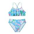 thumbnail image 3 of ASFGIMUJ Toddler Girls Swimsuit Summer Swimwear Cute Bikini Beach Sport Toddler Bathing Suit Girl,2 Piece,Size 10-11Y, 3 of 6