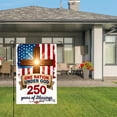 thumbnail image 3 of Amhnf One Nation Under God 250 Years Of Blessings American Flag Cross Garden Flag For Home Outdoor Garden Yard Decor 12x18 inch, 3 of 5
