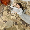 thumbnail image 4 of Castle Fairy Animal Cheetah Twin Bedding Sets 7-Piece for Female Men,Abstract Camo Bedding Comforter Set Microfiber,Geometric Camouflage Breathable Sheet Sets,Breathable Home Decor,Reversible, 4 of 8