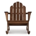thumbnail image 3 of Hawthorne Collections Solid Wood Acorn Brown Rocking Chair Rectangular 37.2"H Unassembled, 3 of 12