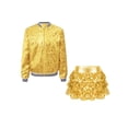 thumbnail image 3 of Miutii Kids Girls Two Piece Modern Jazz Dancewear Sequins Latin Dance Skirts Outfits Hip Hop Performance Clothes Set Gold 8, 3 of 6
