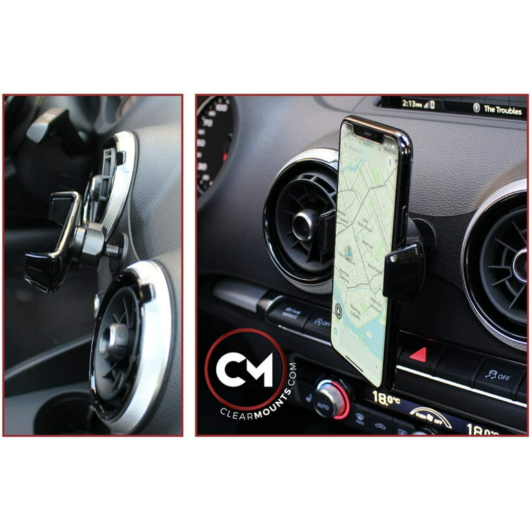 Clearmounts Phone Holder - Magnetic & Cradle Mount for Audi A3, S3
