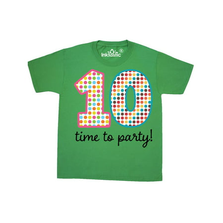 10th Birthday Party Youth T-Shirt (Best 10th Birthday Party Ideas)