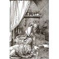 thumbnail image 2 of Durer, Albrecht 17x24 White Modern Wood Framed Museum Art Print Titled - St Jerome In His Cell, 2 of 4