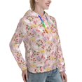 thumbnail image 6 of Sikiie Bunny And Flower Women's Casual Hoodies Long Sleeve Lightweight Pullover Tops Loose Sweatshirt-Large, 6 of 7