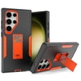thumbnail image 1 of Galaxy S24 Ultra 5G Case with Stand, 3-in-1 Rugged Full Body Protection Cover with S24 Ultra, 1 of 5
