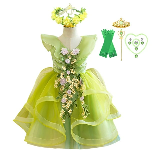 Disfraz Jasmine Niña Vestido De Hada Tinkerbell Para Niñas