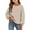 CR19_Beige, variant on Resicozy Mock Neck Sweatshirt for Girls Turtleneck Sweater Long Sleeve Pullover Tops Casual Fashion Solid Color Sweatshirt 2-13 Years Red 150