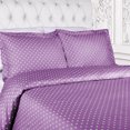 thumbnail image 2 of Superior 600 Thread Count Polka Dots Cotton Blend Lilac Duvet Cover Set, Full/ Queen (2 Count), 2 of 8