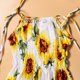 thumbnail image 5 of Vestido de tirantes de playa con estampado de flores de girasol a la moda de verano para padres e hijos traje de madre e hija para padres e hijos chico Pompotops qyievc1593, 5 of 9
