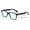 Black Blue, variant on Men Matte Bold Progressive Reading Glasses - Clear Zero Power On Top - No Bubble or Line Reader -AR +2.00