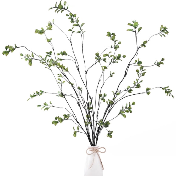 Ramas artificiales de ficus Sggvecsy, 120 cm, verdes, para decoración del hogar