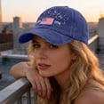 thumbnail image 4 of 250th Anniversary Baseball Cap,1776 2026 Hat with Embroidered USA Flag, Adjustable Snapback Cap for 4th of July, Independence Day, Semiquincentennial and National Holiday Celebration-Blue, 4 of 6
