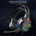 thumbnail image 3 of Gwong Electrónica A1 A2 Auriculares con cable Luminoso RGB Light Gaming Auriculares con micrófono para escritorio, 3 of 6