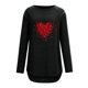 thumbnail image 4 of Pntutb Moda Mujer O Cuello Camiseta de manga larga Otoño Día de San Valentín Impresión Blusa suelta tops Pntutb Pntutb-3797, 4 of 8