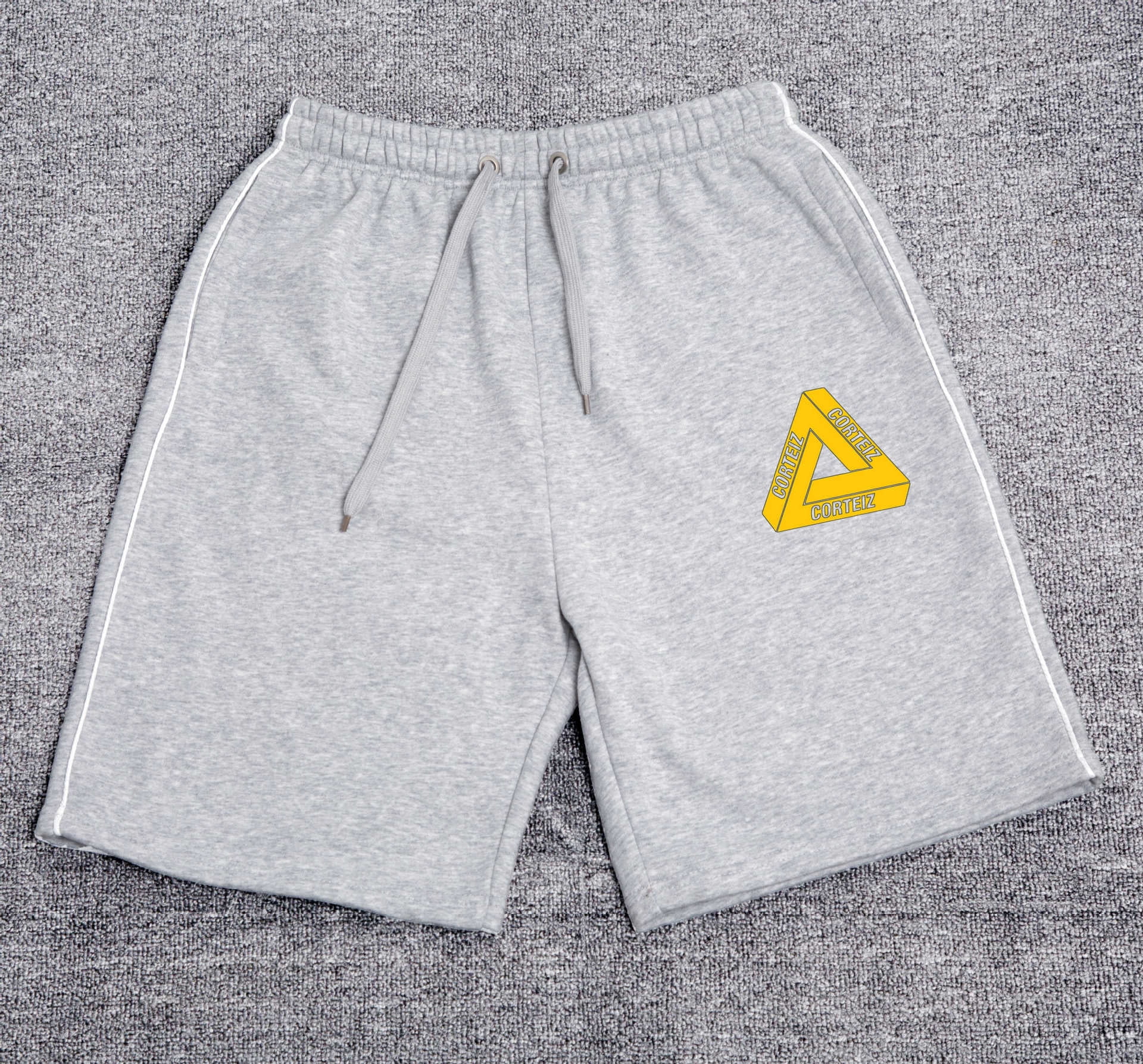 Corteiz short Alcatraz shorts ship print shorts trend hip-hop