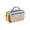 N-Yellow, variant on Large Capacity Pencil Case with Handle, Durable Oxford Retro Color-blocking Pencil Pouch with 9 Compartments, Cute Stationery Organizer, Back to School Supplies