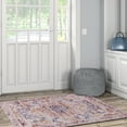 thumbnail image 4 of Linon Home Décor Washable Micah Area Rug or Runner Collection, Pink and Gold, 3' x 5', 4 of 8