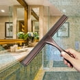 thumbnail image 3 of All-Purpose Shower Squeegee for Shower Doors, Bathroom, Window and Car Glass - Brass, Stainless Steel, 10 Inches, 3 of 14