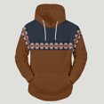thumbnail image 5 of PMUYBHF Chandail pour Homme Hommes Drôle Hommes Hiver Printemps Décontracté Col Rond Manches Longues Chandail à Capuche Imprimé 3D Haut Blouse Col Ras du Cou Chandails Hommes Graphique, 5 of 5
