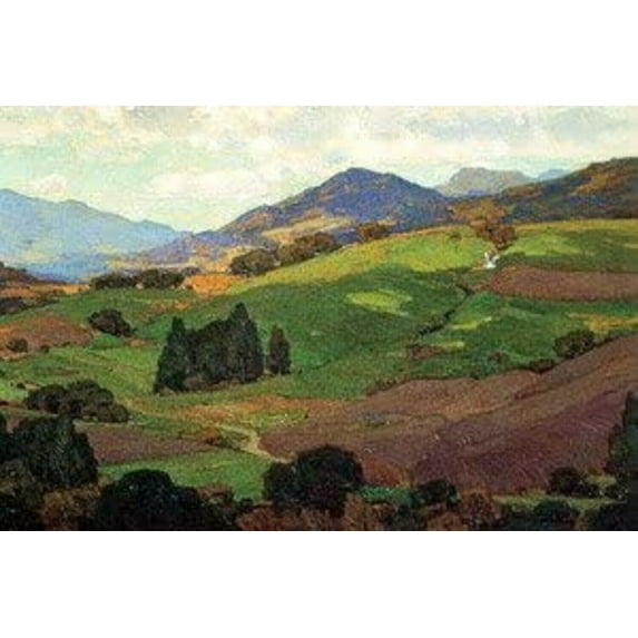 I Lifted Mine Eyes Unto The Hills-Wendt - CANVAS OR PRINT WALL ART