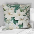 thumbnail image 4 of Designart "Minimalist Tropical Florals I" Tropical Printed Throw Pillow, 4 of 5