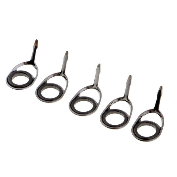pitrice 5pcs Fishing Rod Eyes SIC Ring Spinning Rod Guides Line Rings
