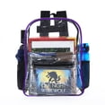 thumbnail image 4 of Party Zealot Unisex Heavy Duty Transparent Plastic Backpack, Purple, 4 of 4