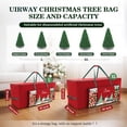 thumbnail image 2 of Bolsa de almacenamiento para árbol de Navidad UIRWAY 9 pies 600D Oxford roja, 2 of 7