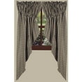thumbnail image 4 of Heritage House Check Black Prairie Gathered Curtains - 72x63, 4 of 4