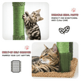 thumbnail image 5 of MoNiBloom Cat Tower Cactus, 42 Inches Cat Tree with Sisal Scratching Posts, Cozy Hammock and Bed Perch and Condo for Kittens, Green, 5 of 8