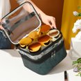 thumbnail image 4 of Travel Bag Essentials,Large Train Travel Toiletry Bag for Women Girls Gifts,Cosmetics Bag Case Storage,Travel Size Toiletries, 4 of 5