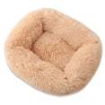 thumbnail image 2 of Square Plush Dog Cat Thickened Warm Soft Pet Tent Cave Nest Bed Mat Pad Kennel, 2 of 8