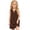 Brown, variant on Girls' Solid Color Casual Dress for Kids Comfortable Everyday Wear for Girls Breathable Easy Fit Stylish Lightweight Style Dress 4t 5-6 Years