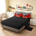 thumbnail image 5 of Erosebridal Tire Full Size Bedding Sets, Flames Full Size Bed in a Bag, Tire Flames, Black Reversible 7-Piece, 5 of 6