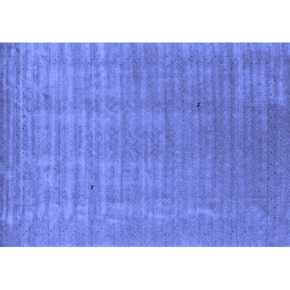 Ahgly Company Machine Washable Indoor Rectangle Abstract Blue Contemporary Area Rugs, 7' x 10'