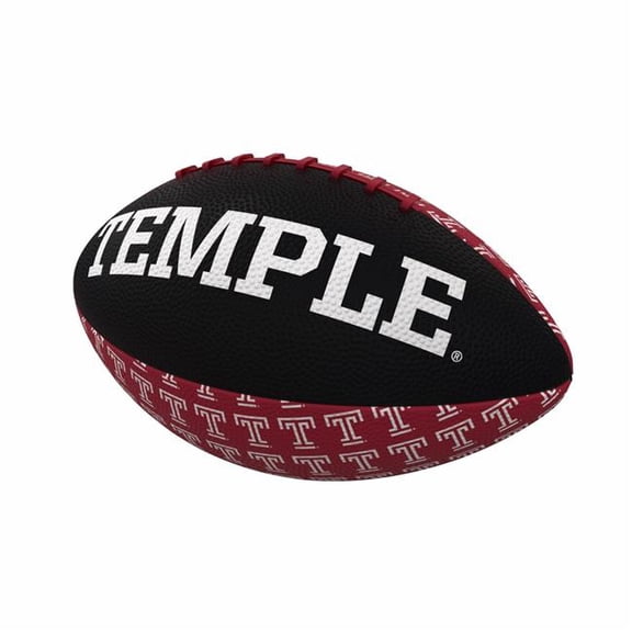 Logo Brands 216-93MR-3 Temple Mini Size Rubber Footballl