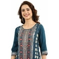 thumbnail image 6 of Round Neck Printed Kurta - Reflecting Pond-XX Large, 6 of 6