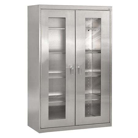 Storage Cabinet 78inh Stainless Steel Sandusky Sa4v482478 Xx