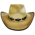 thumbnail image 2 of Kimball Palm Leaf Straw Western Hat - S - Natural Aged, 2 of 4