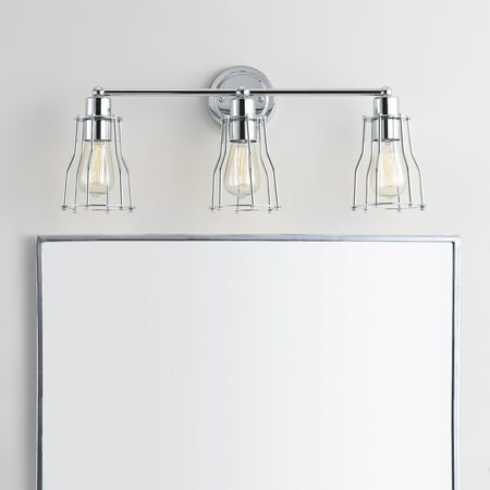 

JONATHAN Y Evelyn Metal Vanity Light by 40 Chrome 3-Light Chrome N/A 13 to 24 Inches