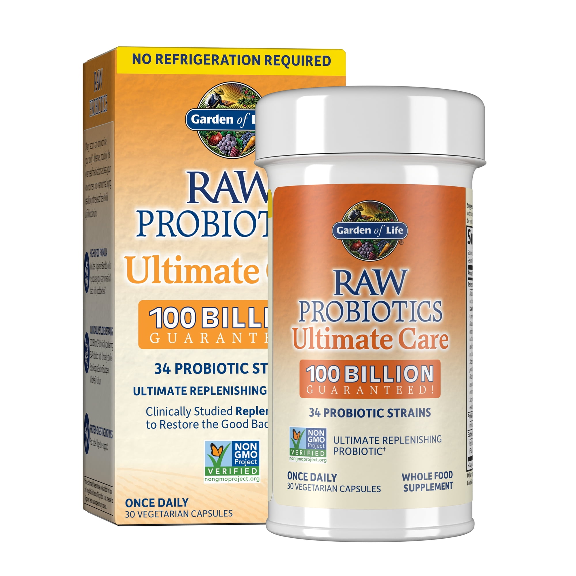 Garden of Life Raw Probiotics Ultimate Care, 30 Capsules