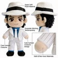 thumbnail image 4 of Michael Plush Doll, Cute Pop Star Inspired Plush Doll - Soft Stuffed Collectible Figure, Unique Gift for Music Fans 9.84", 4 of 5